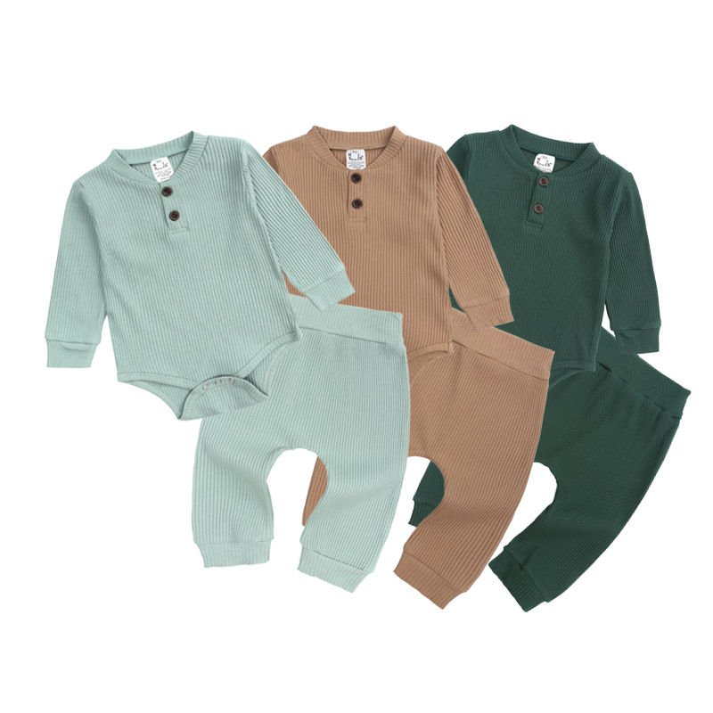 Spring Autumn Bodysuit Unisex Kid Pants Set Toddler Infant BABY Outfit Children's Clothing Cotton Romper