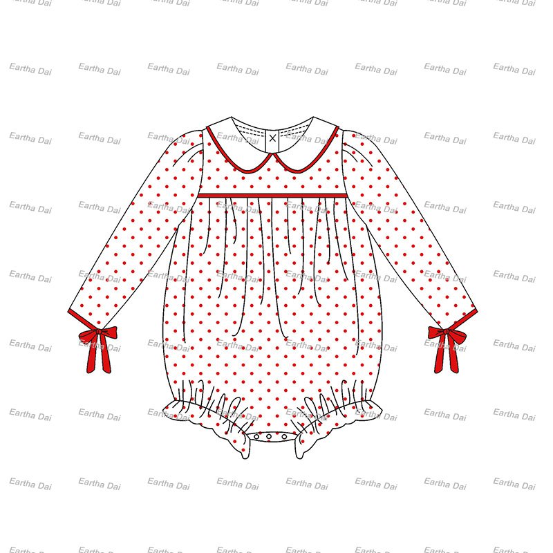 children Girls Clothing Valentine's Day dot printed cotton legging sets clothes for girls bubble romper kids girls dresses