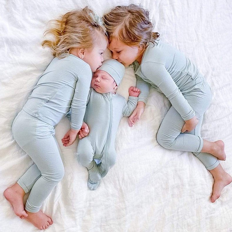 ropa de bebe bamboo baby clothes set sleeping suite Toddler 2pc Pajama Set long sleeve Bamboo Baby Pajamas