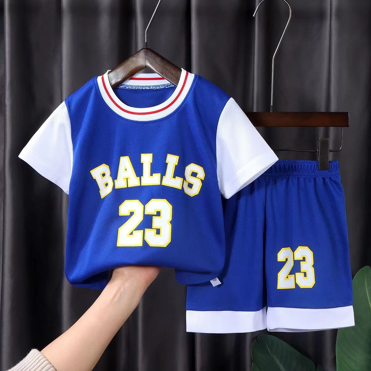 Children's clothing suit boy girl Basketball Jerseys set primary school jersey game team uniform training vest