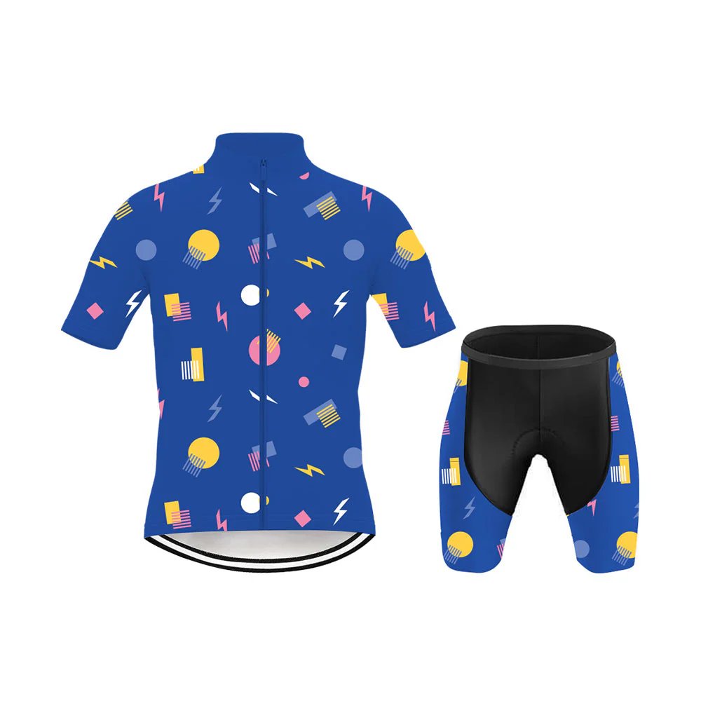 SAIKE Custom Cycling Clothes Boy Short Sleeve Cartoon Road Mountain Bike Jersey Breathable Cycling Jersey For Kids