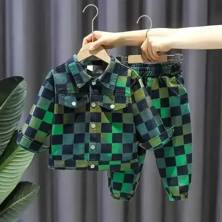 Winter Customized Baby Boys Outfit Two Piece Hoodie Kids Set Child Long Sleeve Clothing Casual Choice