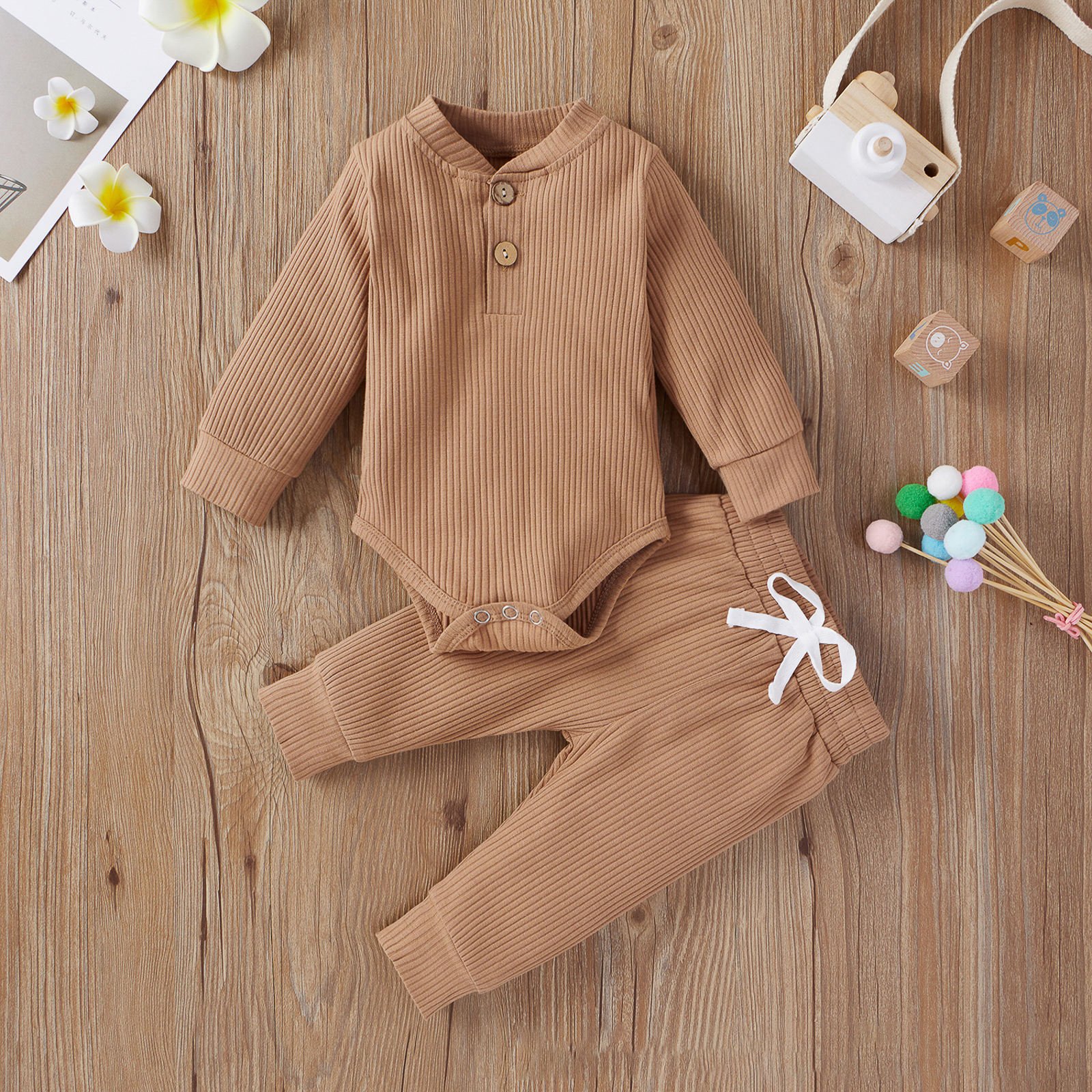 2024 wholesale designer knitted girls boy boutique romper pant baby clothing sets for 6 to 12 months boys clothing sets
