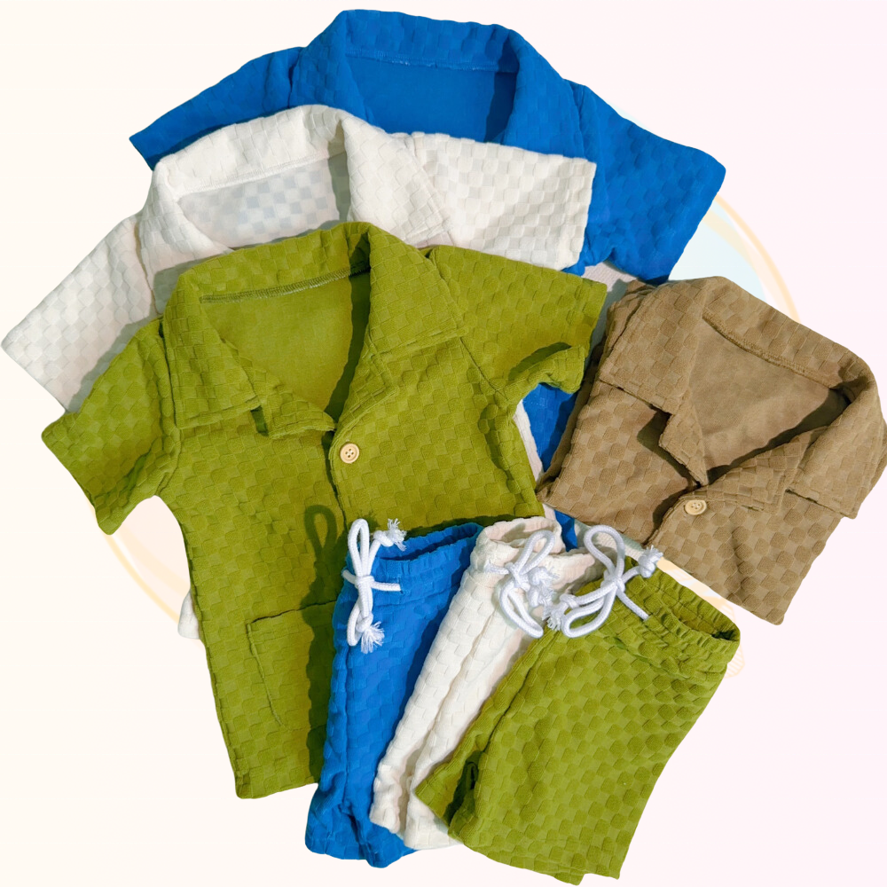 KERUI Summer Boys Clothing Set Custom Wholesale Summer Toddler Two Piece Boy Children's Outfit Sets Infant Children's Clothing