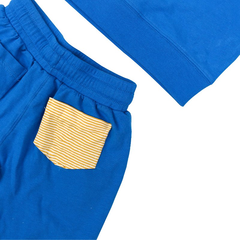 organic cotton children's jogger sets wholesale kid sweatsuit customize kids sweatshirt and jogger set eco kids clothes sets