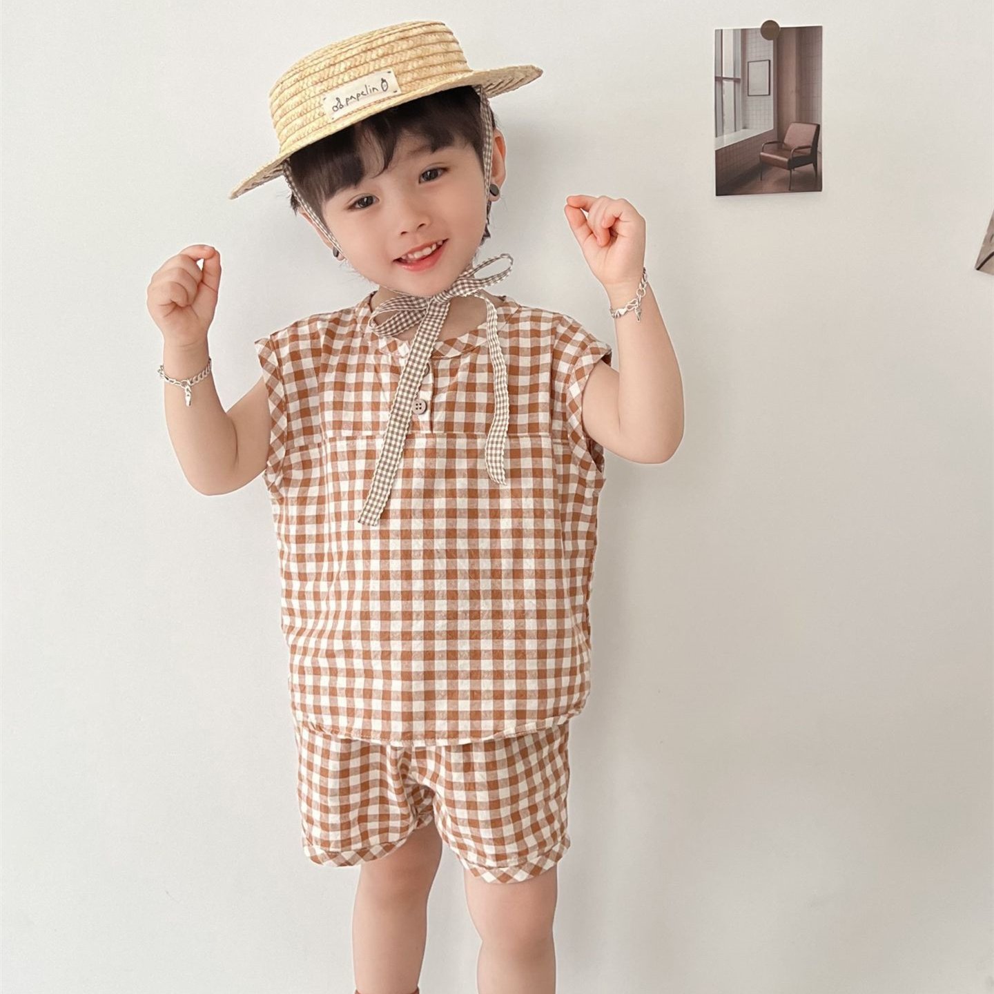 Children Casual Summer Clothes Unisex Kids Boys Girls Short Sleeve Suits Fashion Clothing Sets Kids