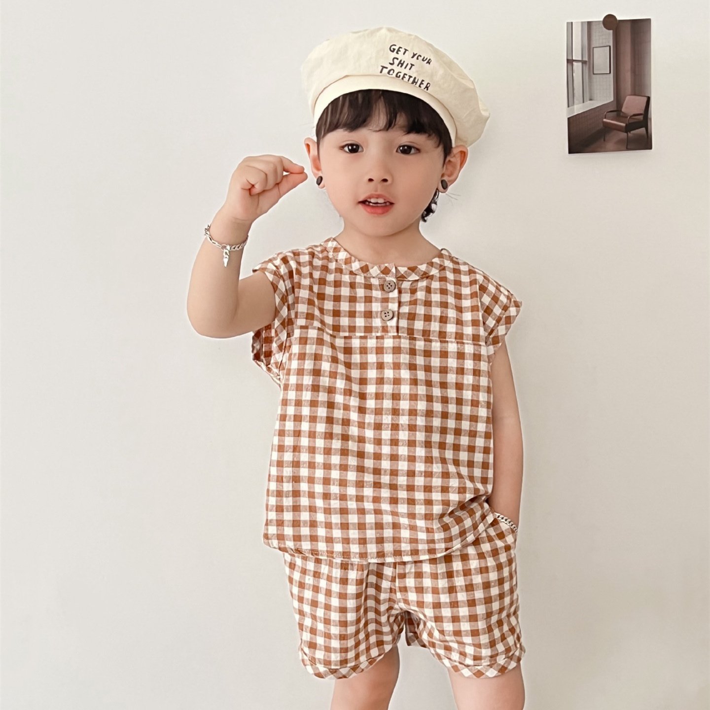 Children Casual Summer Clothes Unisex Kids Boys Girls Short Sleeve Suits Fashion Clothing Sets Kids