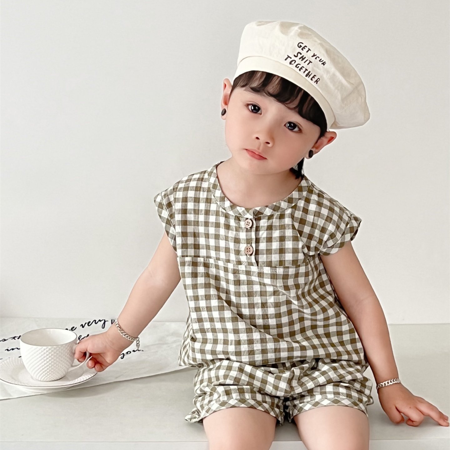 Children Casual Summer Clothes Unisex Kids Boys Girls Short Sleeve Suits Fashion Clothing Sets Kids