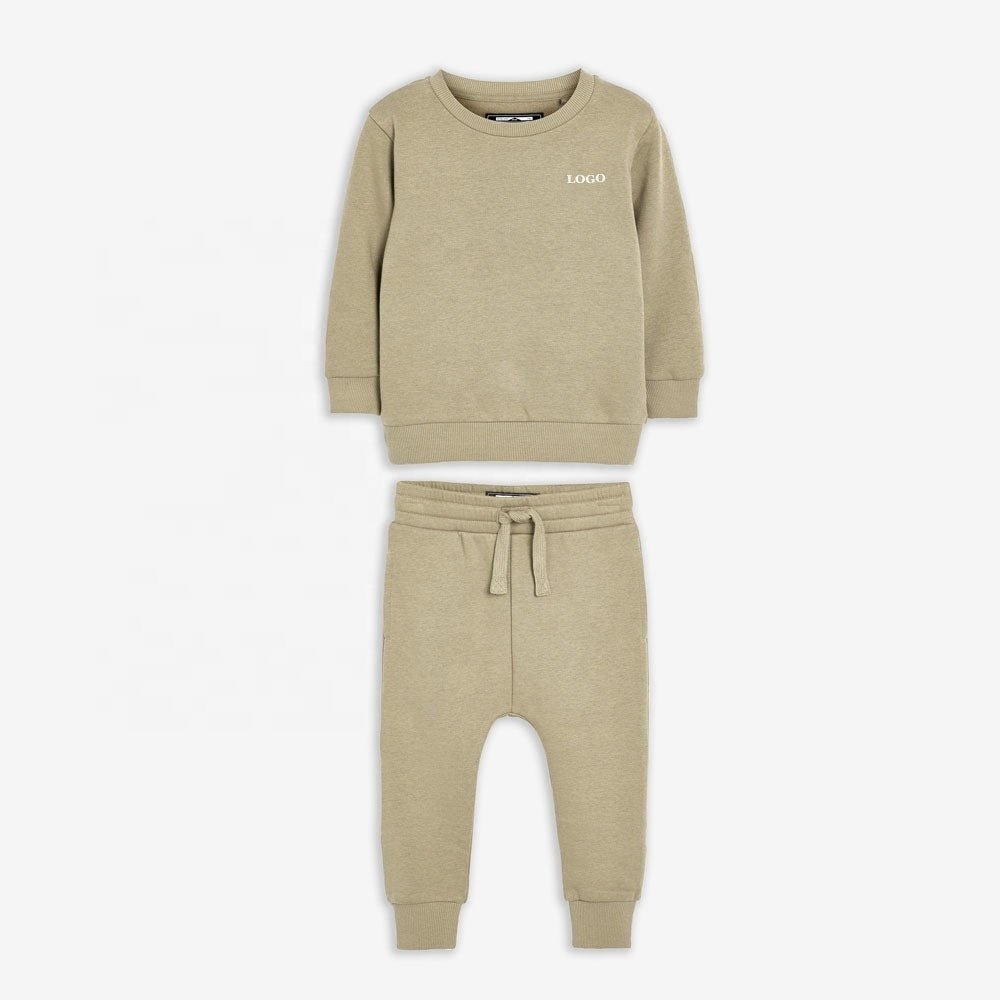 kids cloth Winter Custom Thick Kids Baby Boy Clothing Two Piece Hoodie and Pant Jogger Sweat Suit Sets