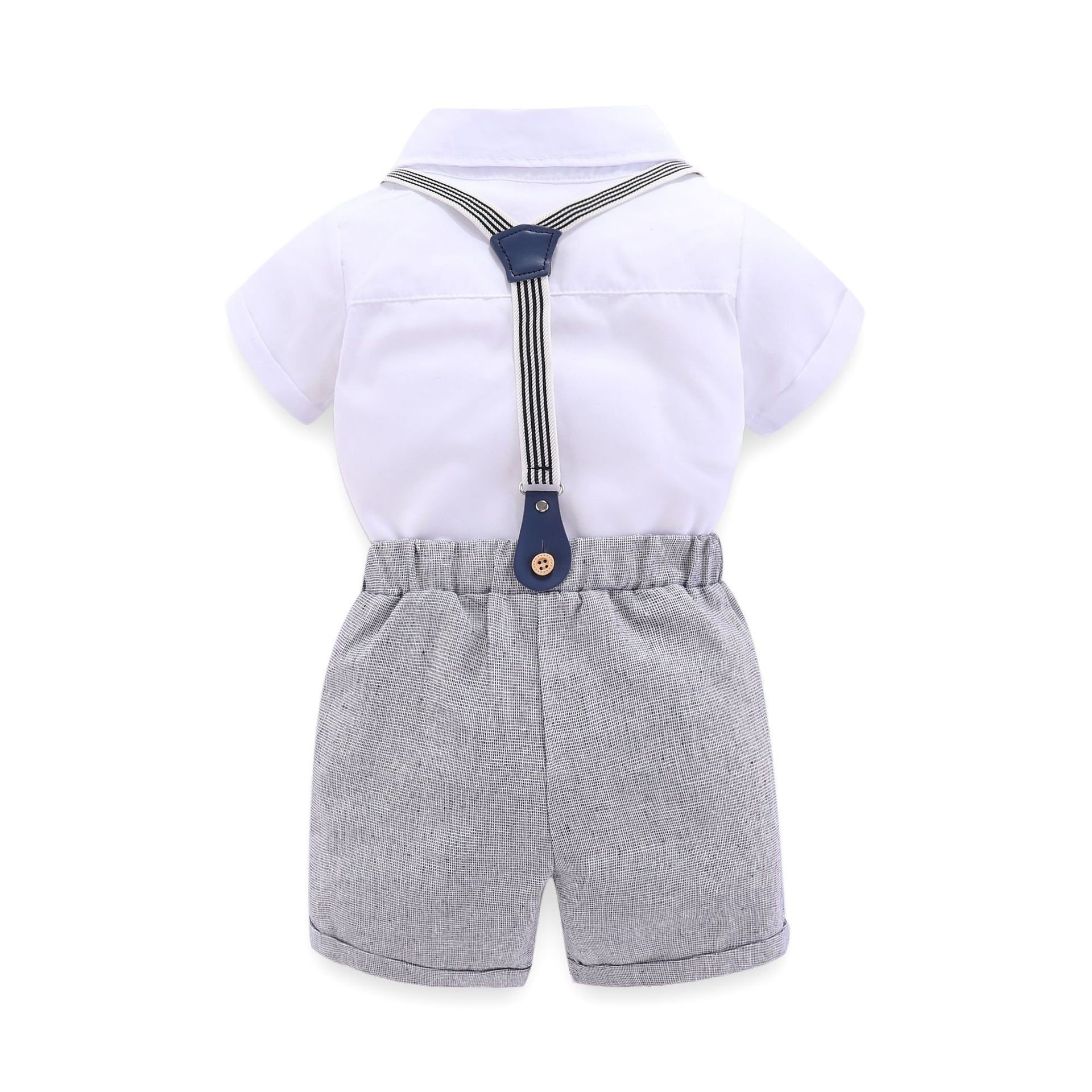Handsome baby boy dress clothes cute romper baby suits clothing set