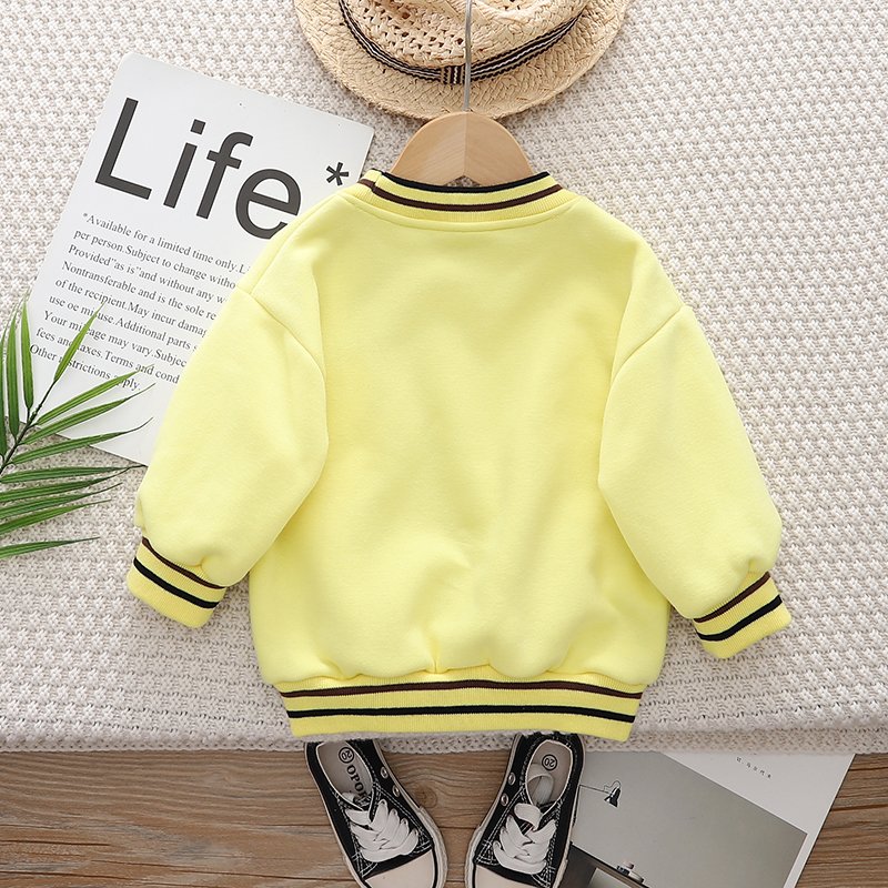 Autumn New Style Canvas Cotton Casual Pants for Toddler Boys Winter Baseball Long Sleeves with Embroidered Bear Patchwork Design