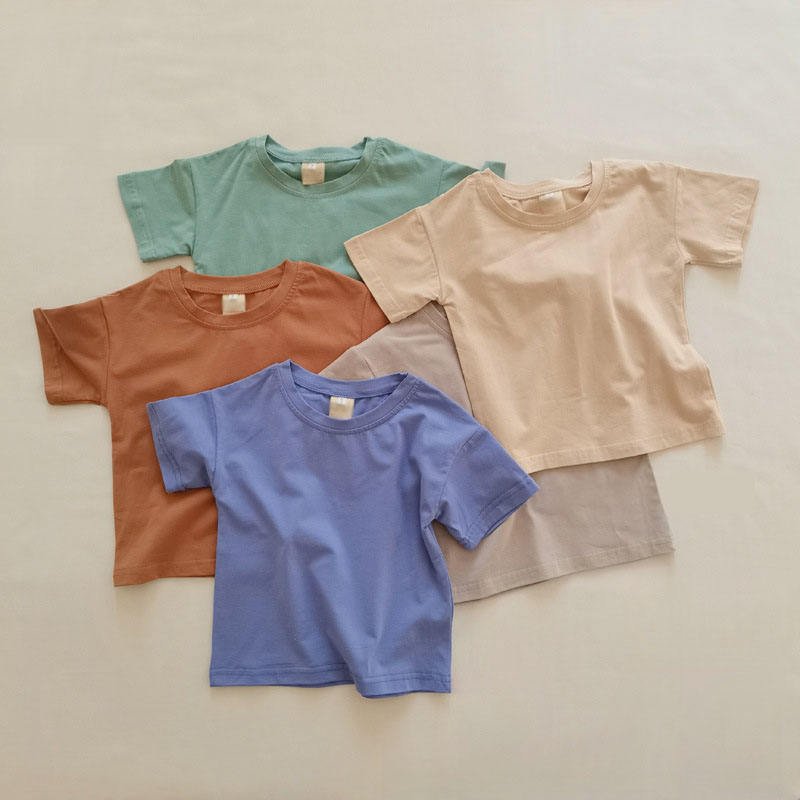 Custom Own logo Summer Toddler Clothing 70-120cm Cotton T-shirt Shorts 2PCS Boys Clothing Sets Short Sleeve Children Clothes