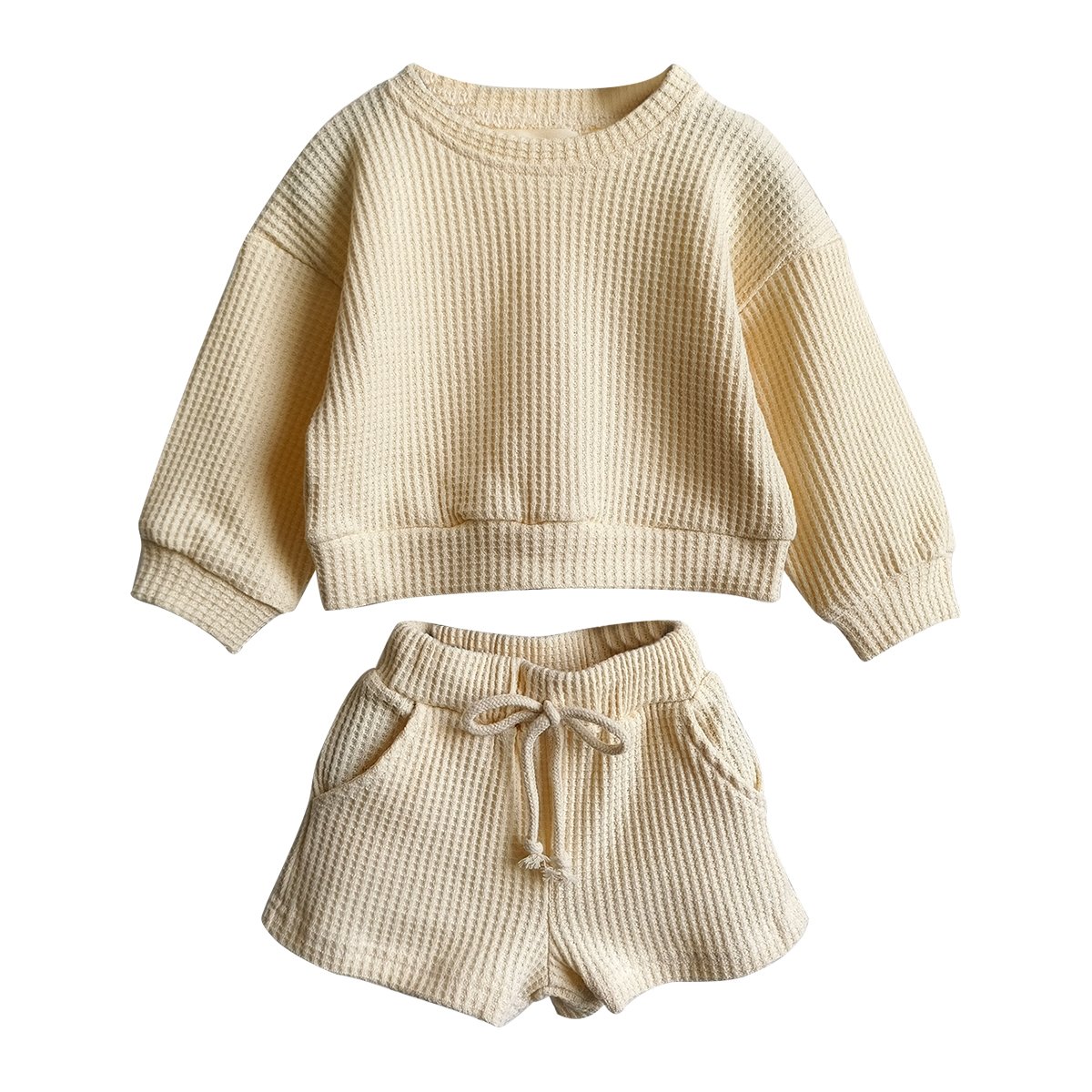 custom print Halloween baby clothes set short sleeve sweatshirt long pants set waffle short sets