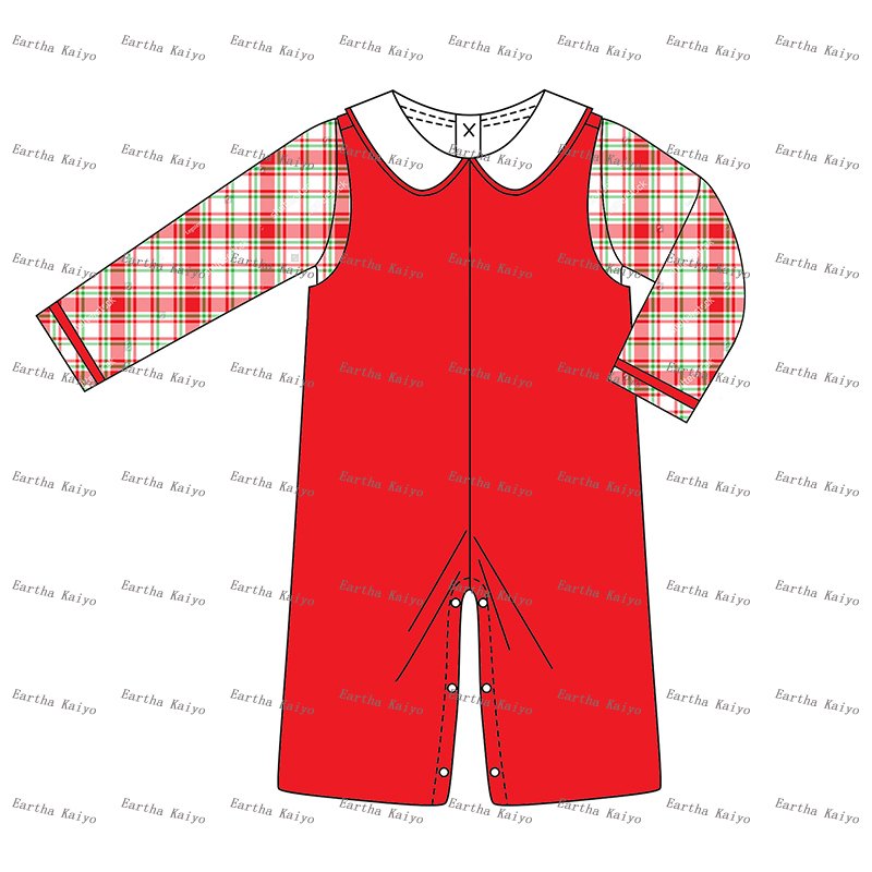 children's clothing girls dresses Christmas gingham peter pan collar matching sibling kids Boys clothing sets