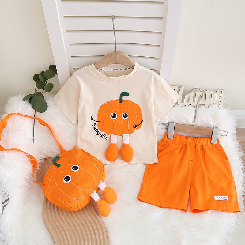 2024 Summer New Designs Casual Kids 2-Piece Short Sleeve Shorts Sets Comfortable and OEM Service Available
