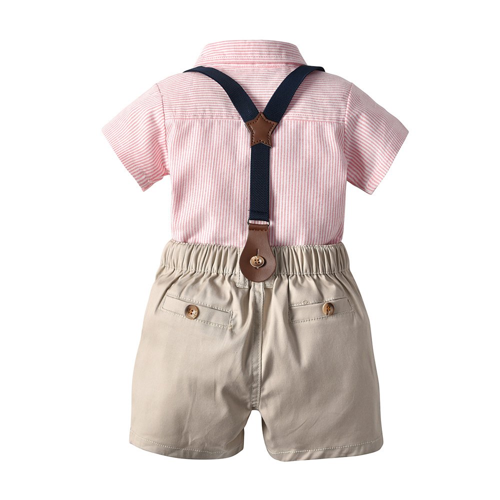 2021 New Arrival Summer T-shirt Shorts Printed Round Neck Comfortable Toddler Baby Boy Clothes Sets