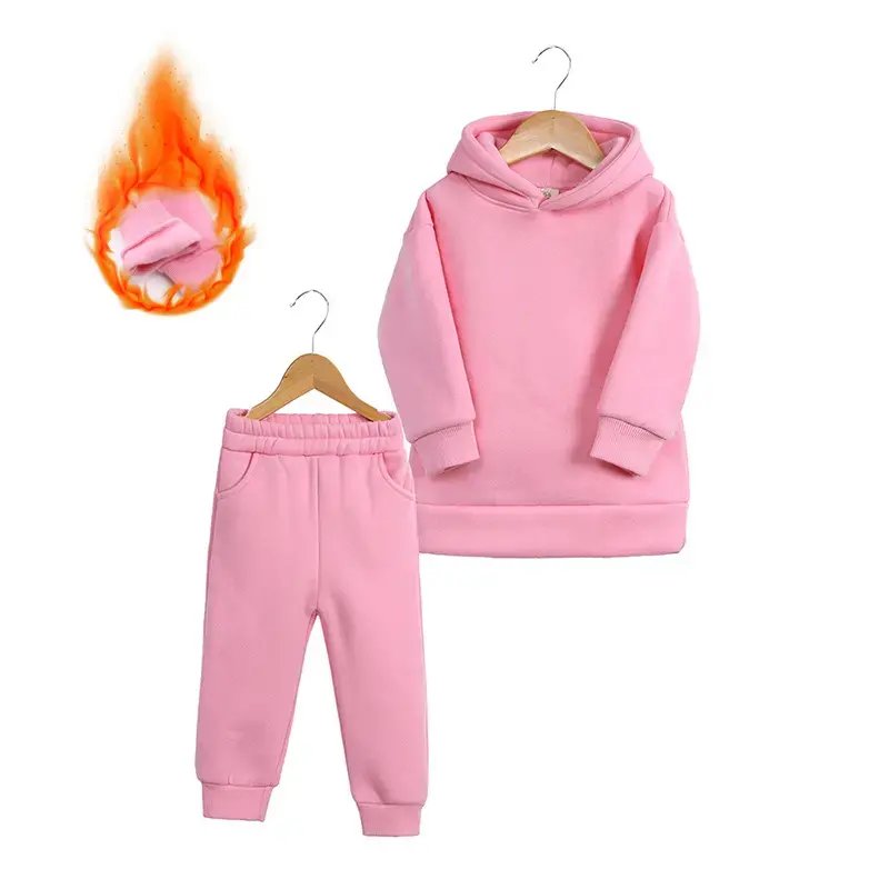 Winter Warm Sport Long Sleeve Baby Girls Boys Outfit Clothing Kids Hoodie Tracksuits Sets