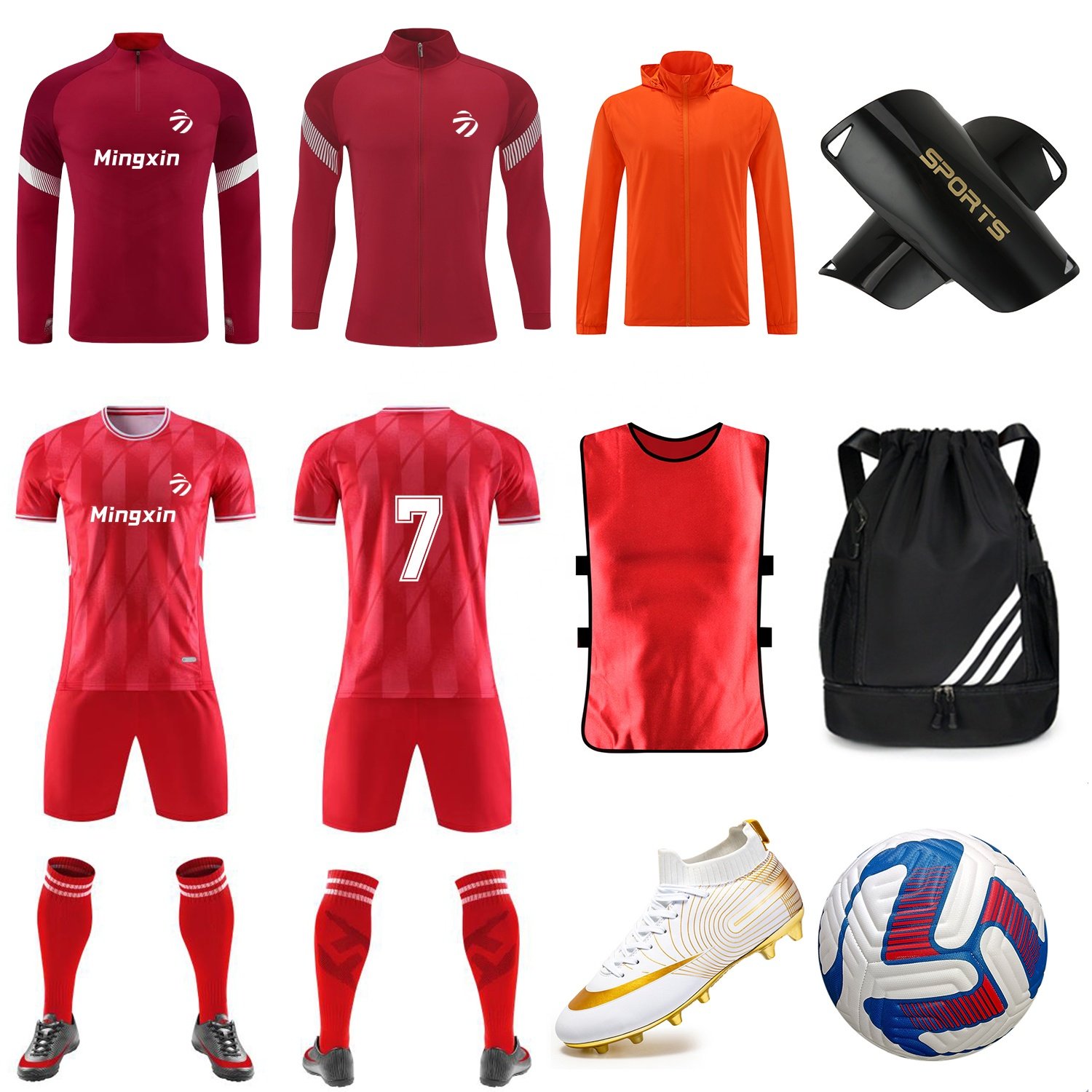 Original Wholesale Match Training Soccer Uniforms Adult Kids 15 Football Jersey Soccer Kits Jersey Set