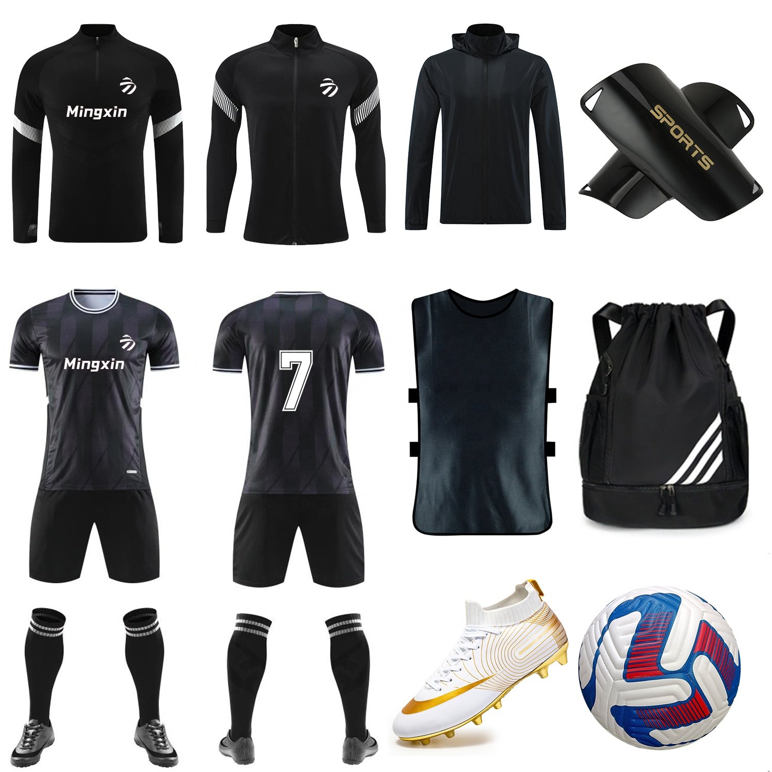 Original Wholesale Match Training Soccer Uniforms Adult Kids 15 Football Jersey Soccer Kits Jersey Set