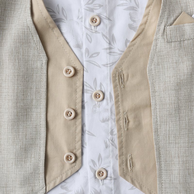 High Quality 0-4Years Kid Formal Suit Wedding Party Baby Boys Clothing Sets Flower Baby Gentleman Boy Outfit