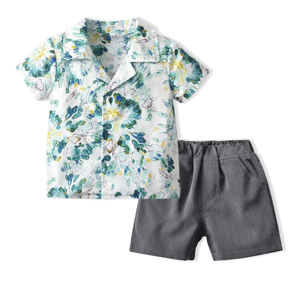 2024 Cotton Dress Shirt Boy and Girl Kids Clothing Suit Brother Sister Sibling Matching Outfits Sets for Family
