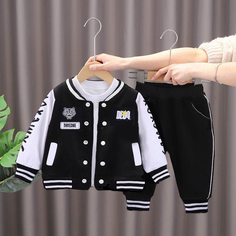 Kids Clothing Boys 0-4Years Spring Autumn Boy Outfits Baseball Uniform Long Sleeve Boy Fall Clothing Tracksuits Sweatsuit Sets