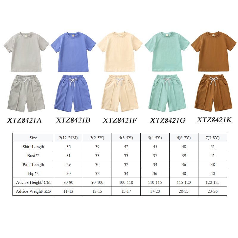 custom kids boys clothing sets summer children clothes toddler boy clothes set cotton boys and girls clothes wholesale