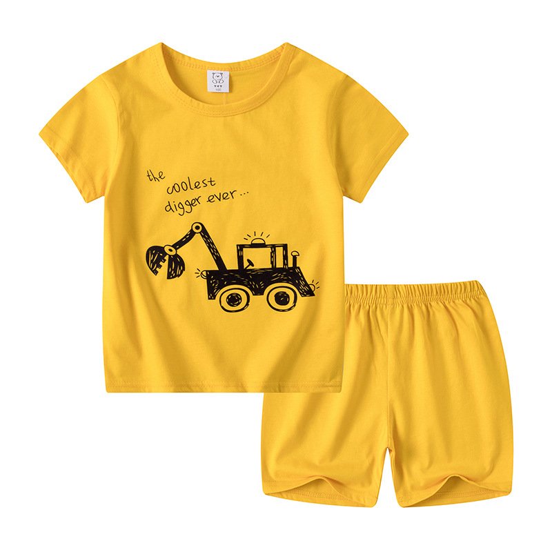 2022 Wholesale factory boys spring summer clothing set colorful kids clothes set summer 2pcs