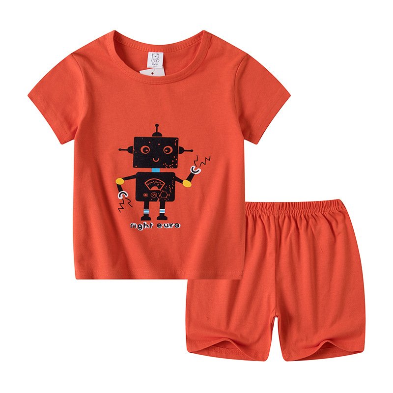 2022 Wholesale factory boys spring summer clothing set colorful kids clothes set summer 2pcs