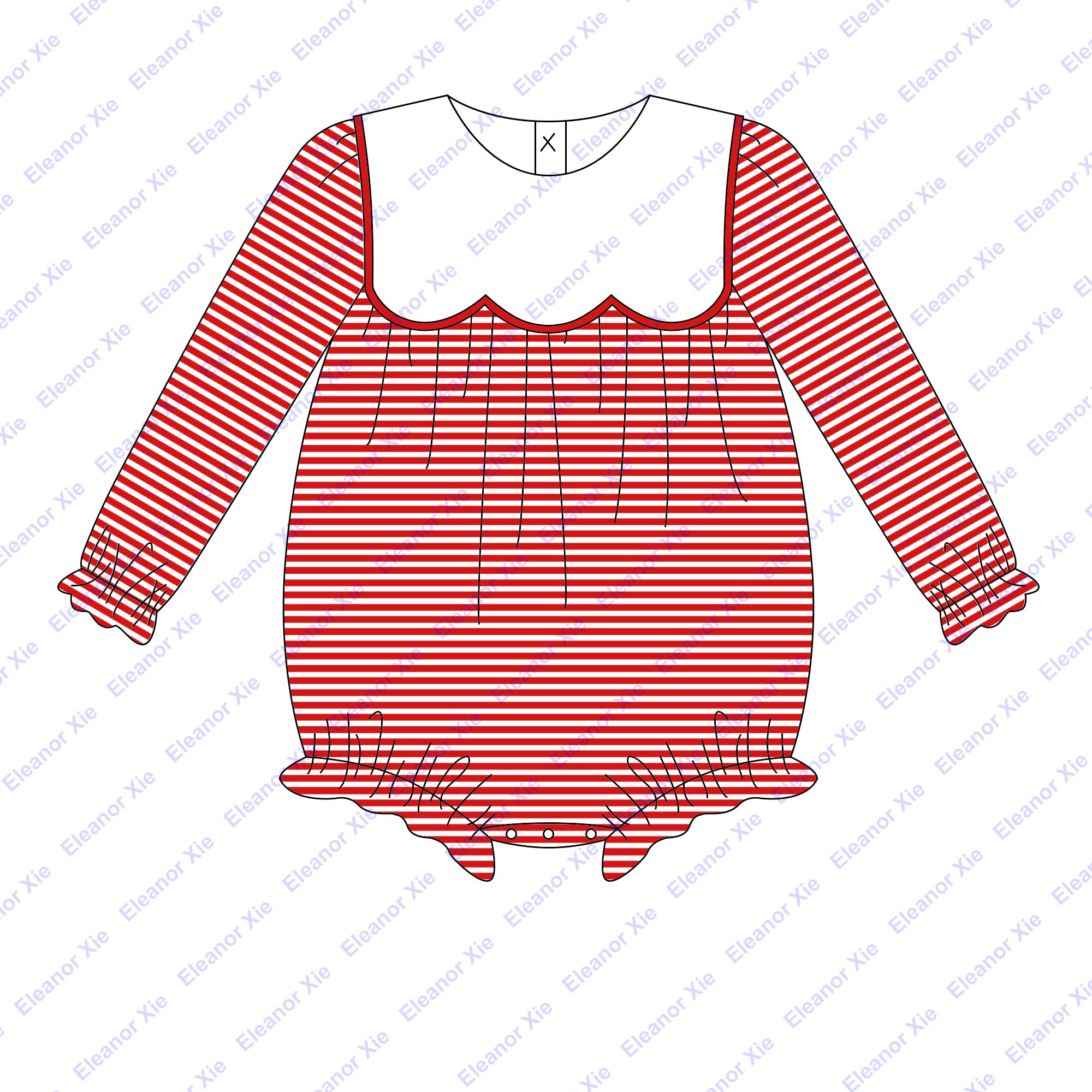 Embroidered baby boy winter clothes set siblings matching red stripe 95%cotton long sleeve children boys clothing sets