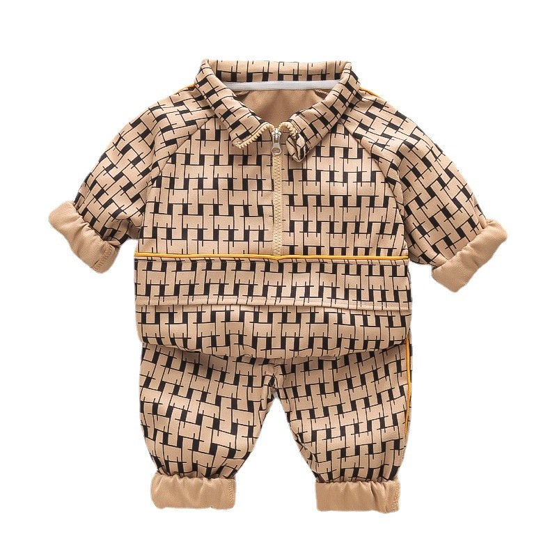luxury brand boys clothing sets autumn infant kid's Short Sleeve Suit baby boys' clothing sets for boys two-piece baby suit