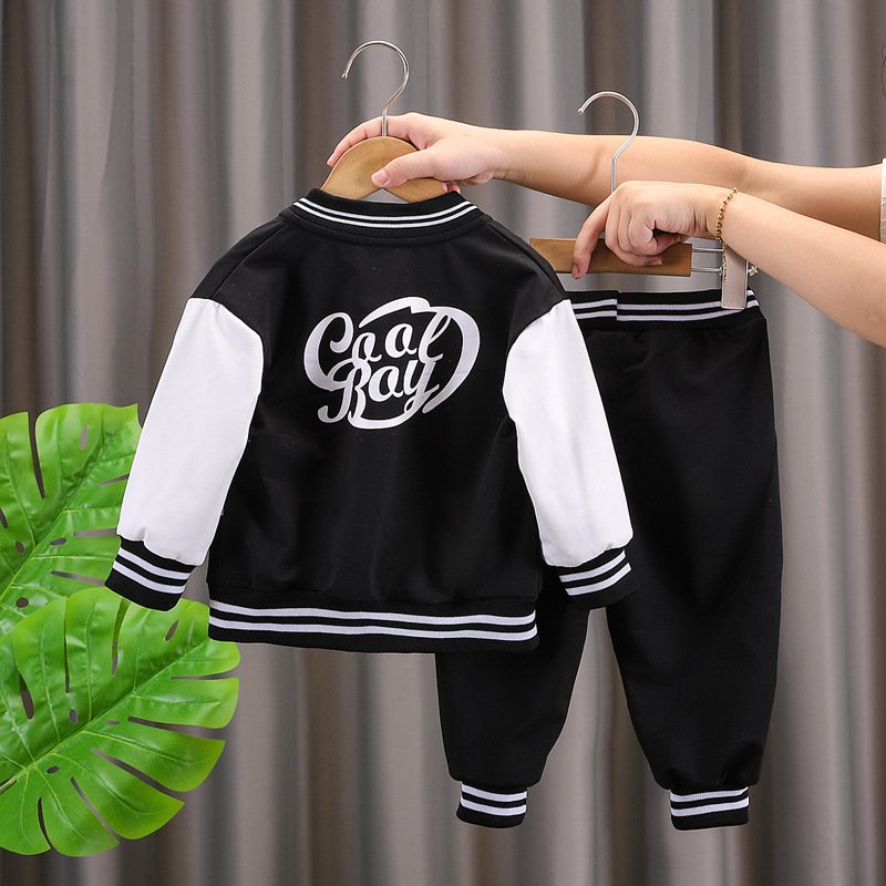 OEM Autumn Children Clothes Long Sleeve Baby Baseball Uniform 2 Piece Set Casual Clothing Kids Jogging Suits Boys clothing set