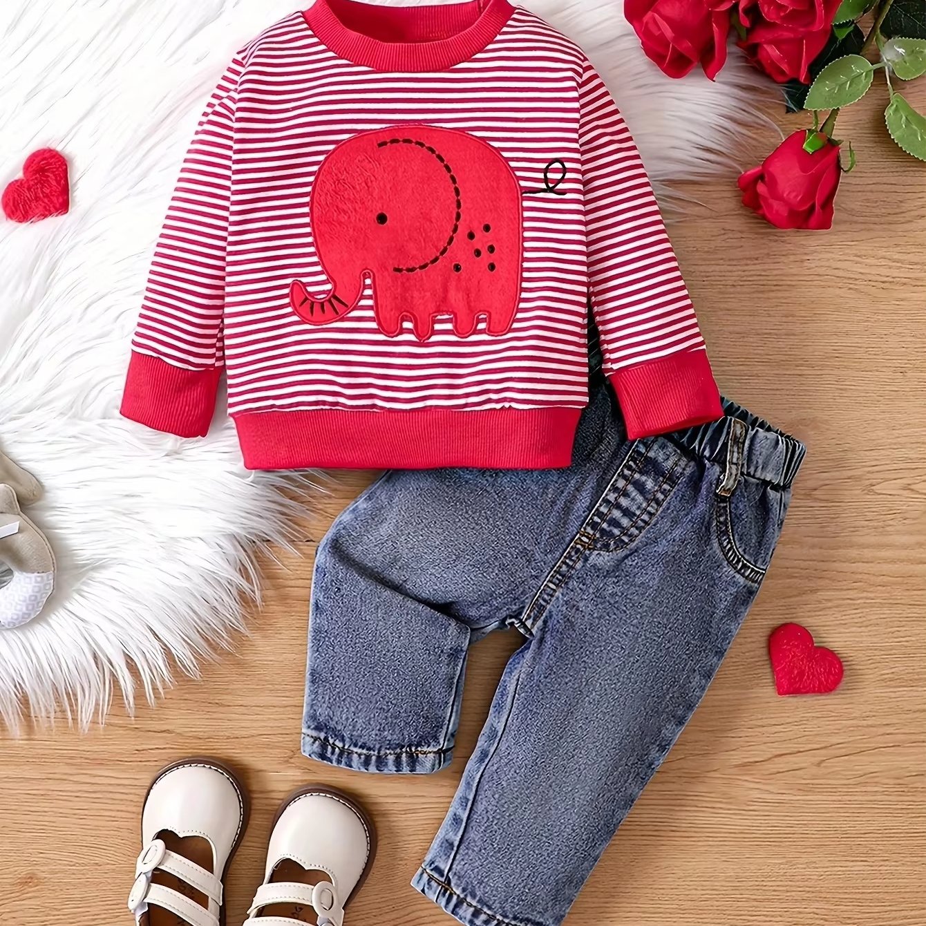 Toddler Boys Clothing Sets Cartoon Baby Boys Clothing Sets Striped Pullover Boys Clothing Sets