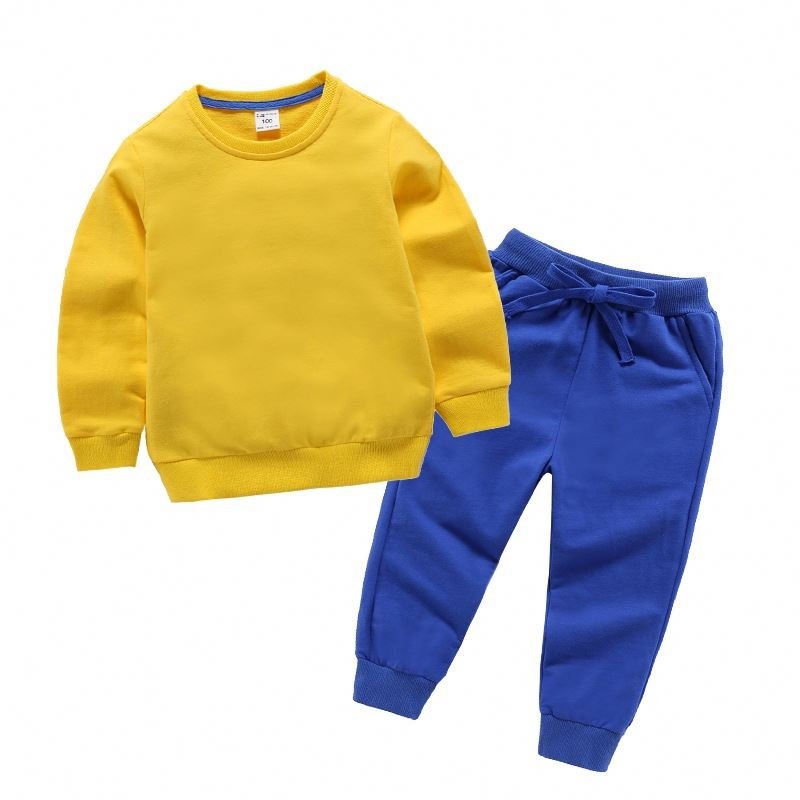 Kids Baby Hoodies Sweater 2 piece Set Long Pants High quality O-neck Hot Sale Autumn Newborn Baby Boy Girls Clothing Suits