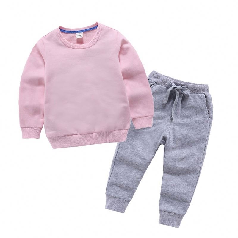Kids Baby Hoodies Sweater 2 piece Set Long Pants High quality O-neck Hot Sale Autumn Newborn Baby Boy Girls Clothing Suits