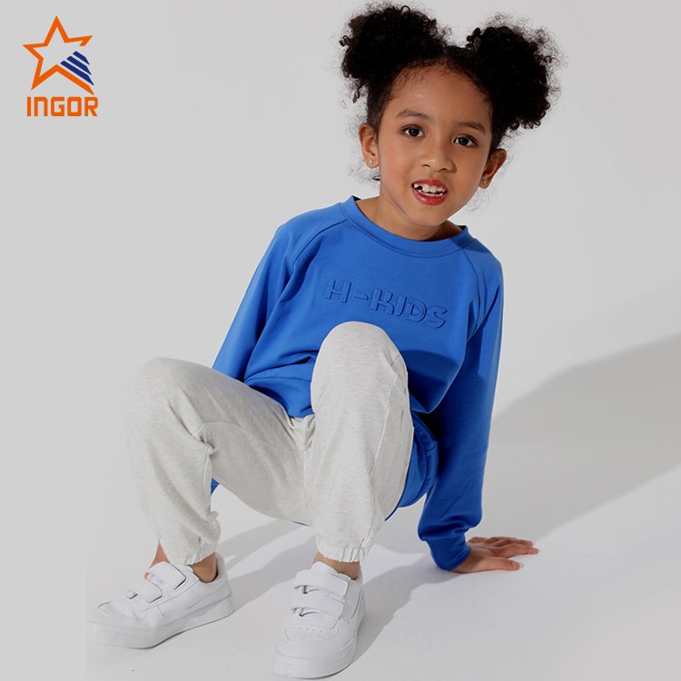 Kids prints set Customize Logo Custom Wholesale Kids Clothing Set High Quality Hoodie Jogger Pants 2pcs Set Clothing Baby Casual