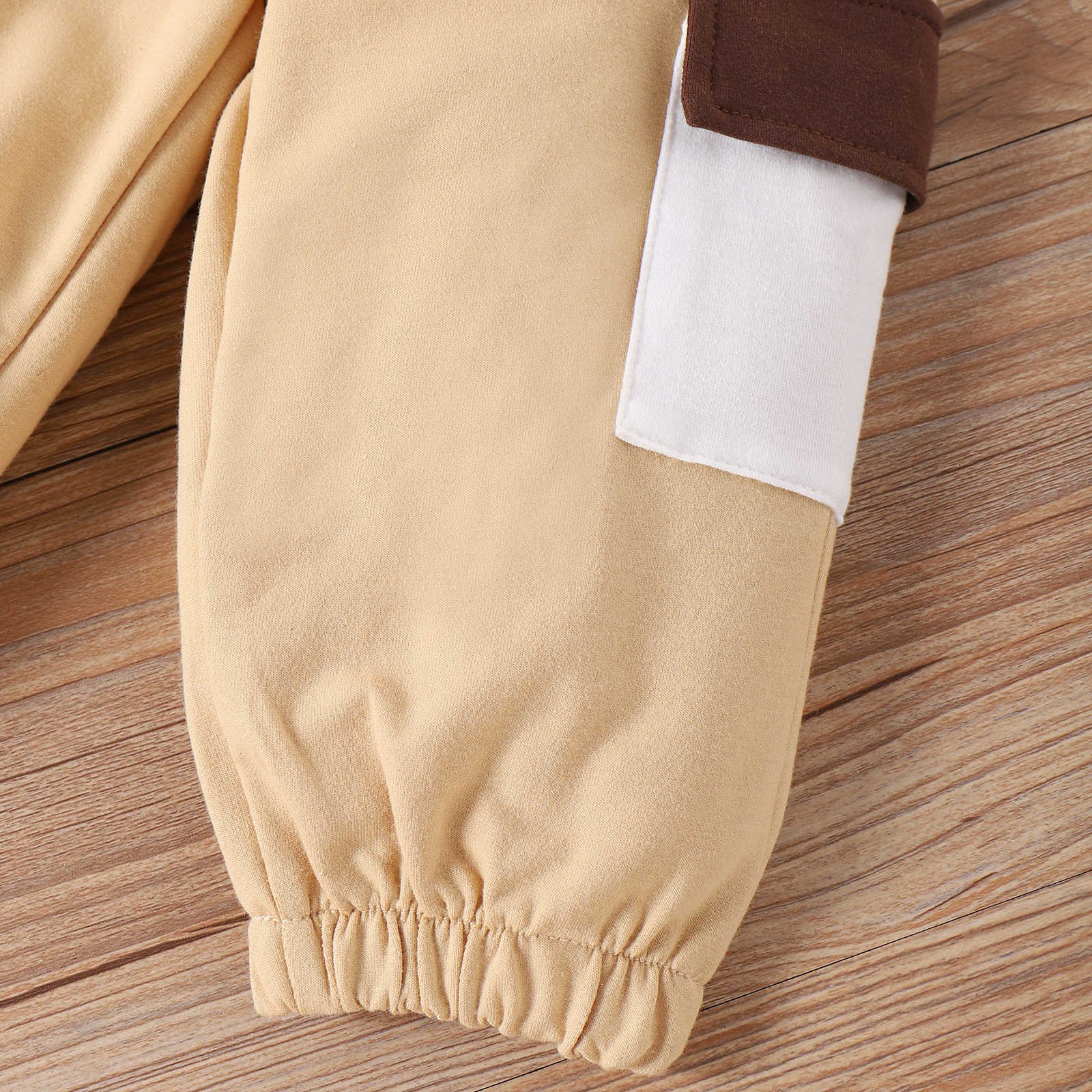 kids clothing autumn winter children' patchwork color matching long sleeved sweater pants sports two-piece set girl's clothing