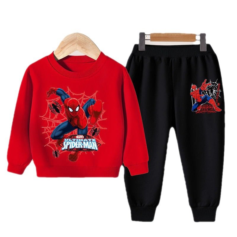 High Quality 2-9Y Cartoon Boy Sports Suit For kids Children Cotton Long Sleeve Set Fall Winter Jogging Suits
