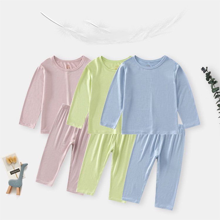 Two Pieces Baby Clothes Set Boutique Bamboo Baby Clothing Sets Long Sleeves Soft Clothing Sets for Newborn Baby Boy Girl