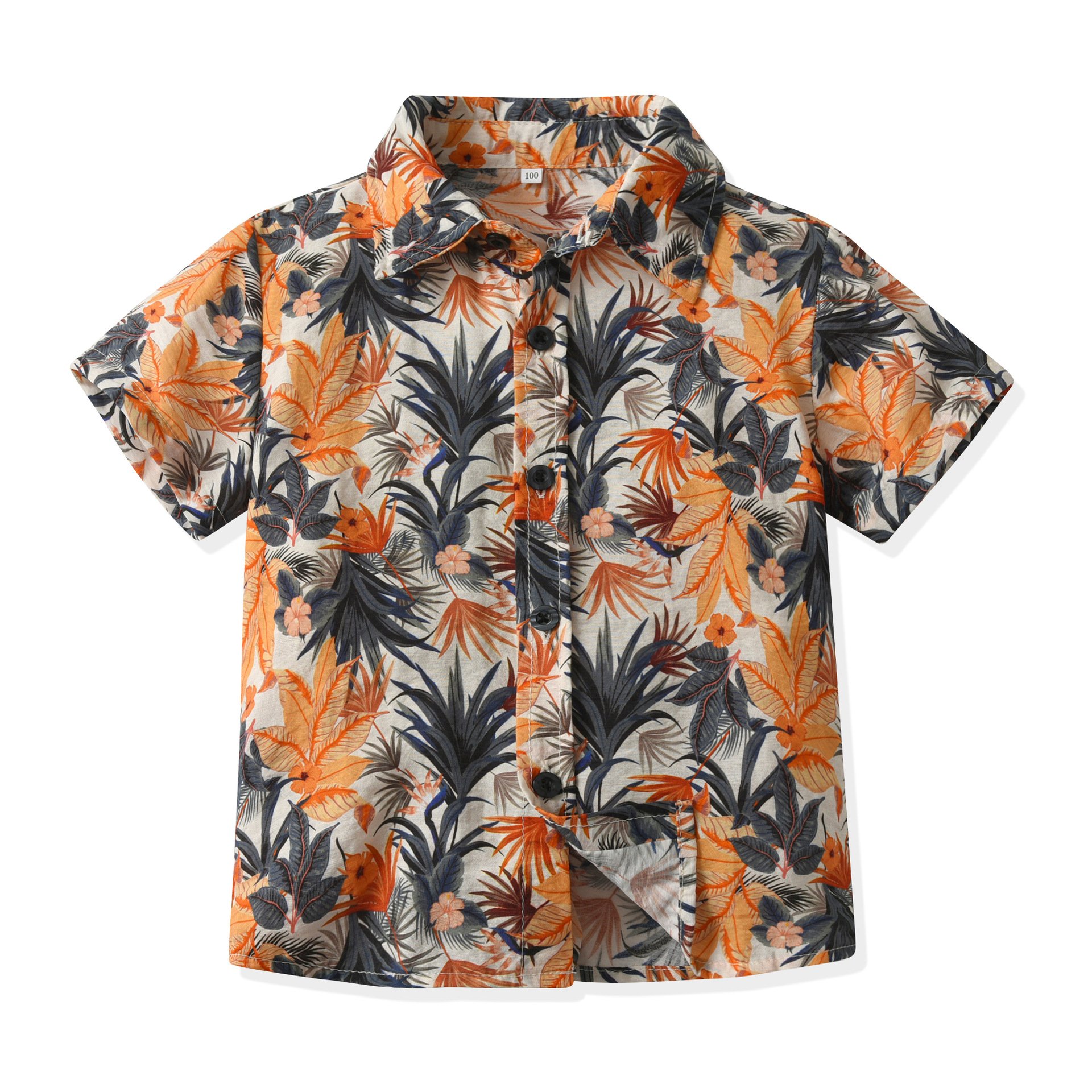 Toddler Baby Boys Boutique Summer Clothing Sets Wholesale Leaf Printed t-shirt Shorts 2pcs Outfit Holiday Boys Clothing Sets
