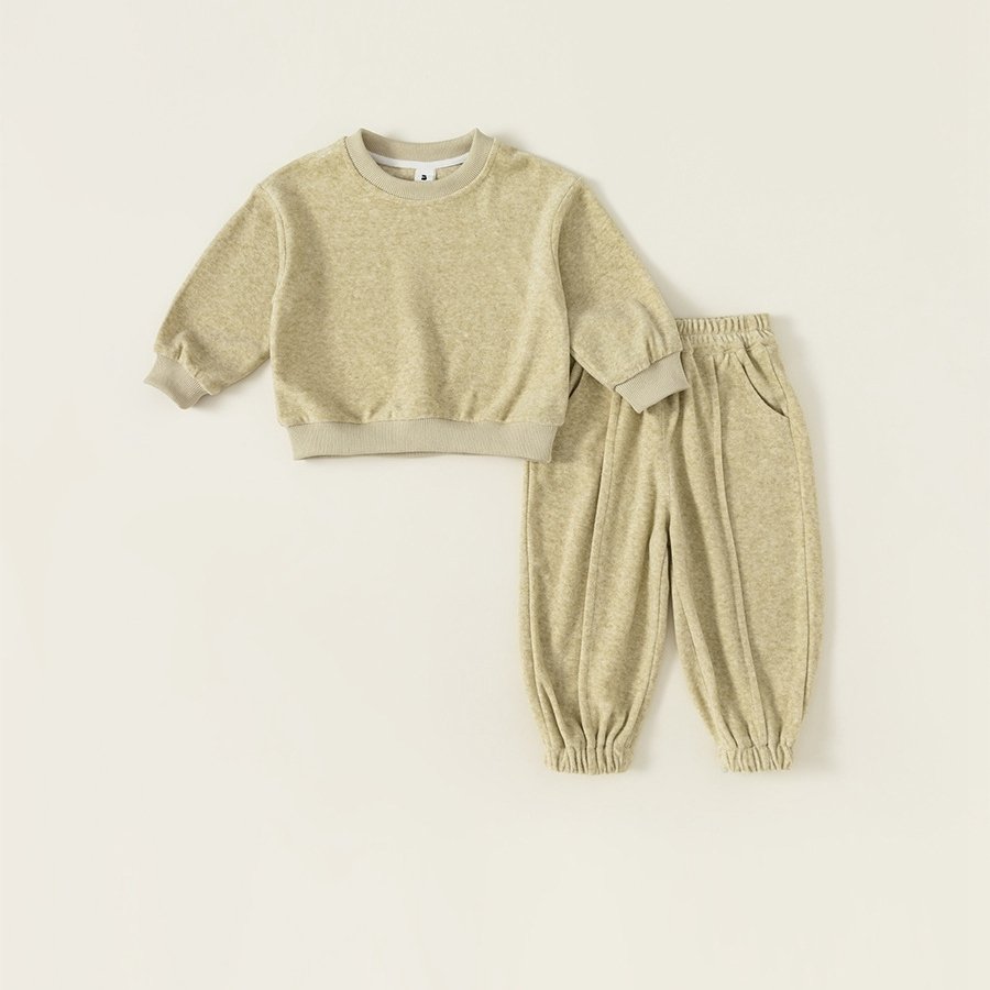 Kids clothes smile printing sweatshirt and pants 2 pcs boys winter clothing jogger set girls fall outfits