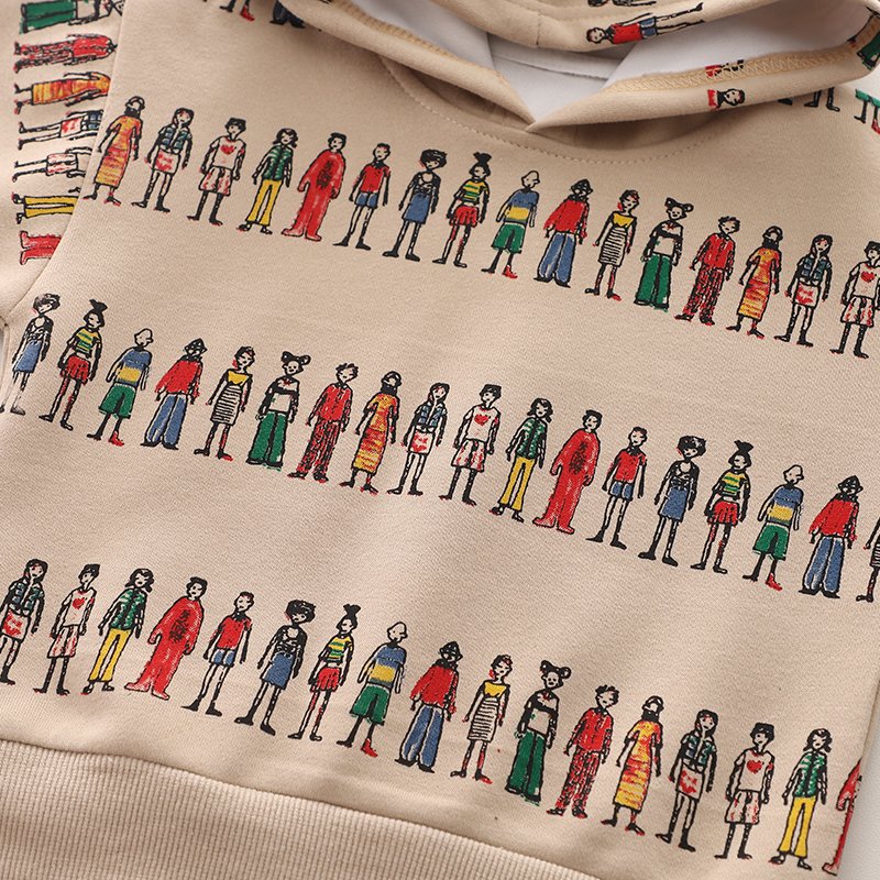 Popular 2pcs Boys Casual Clothing Sets New Spring Autumn Hoodies Suit with Short Sleeve Featuring Cartoon Print