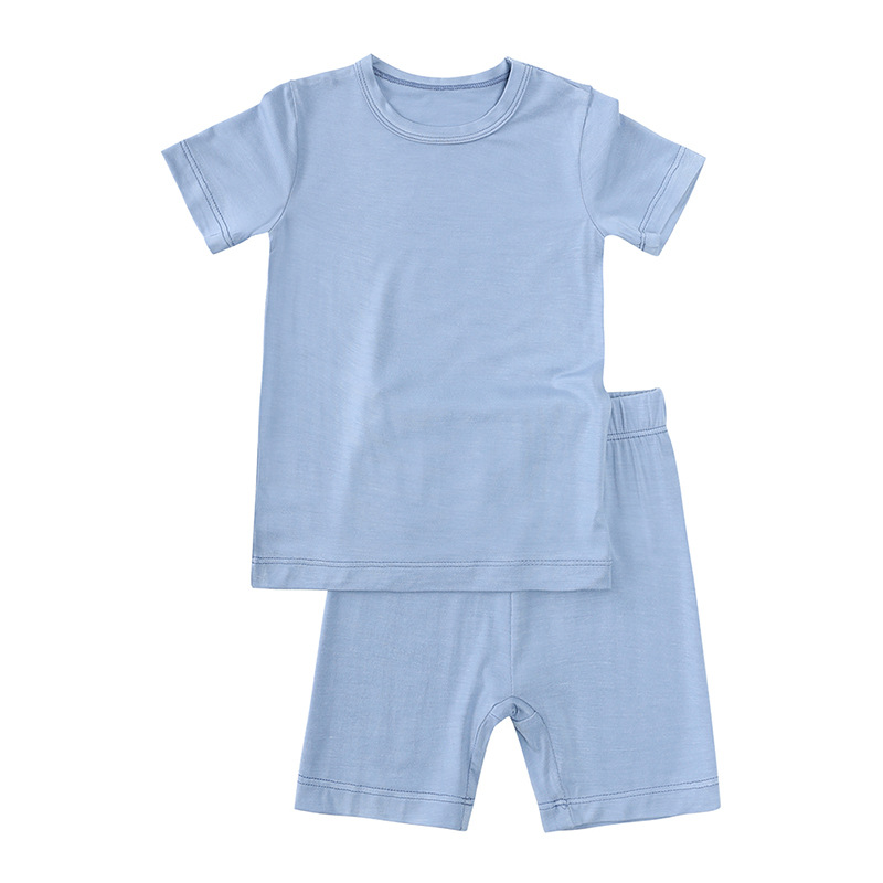 Bamboo Fiber boys girls tracksuit outfits two piece clothing set