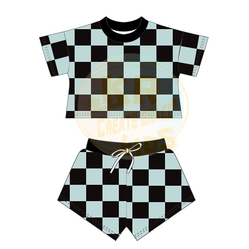 Children Boys Cute Printed Outfits New Style Kids Boys Customized Short Sets Casual Sets Clothing