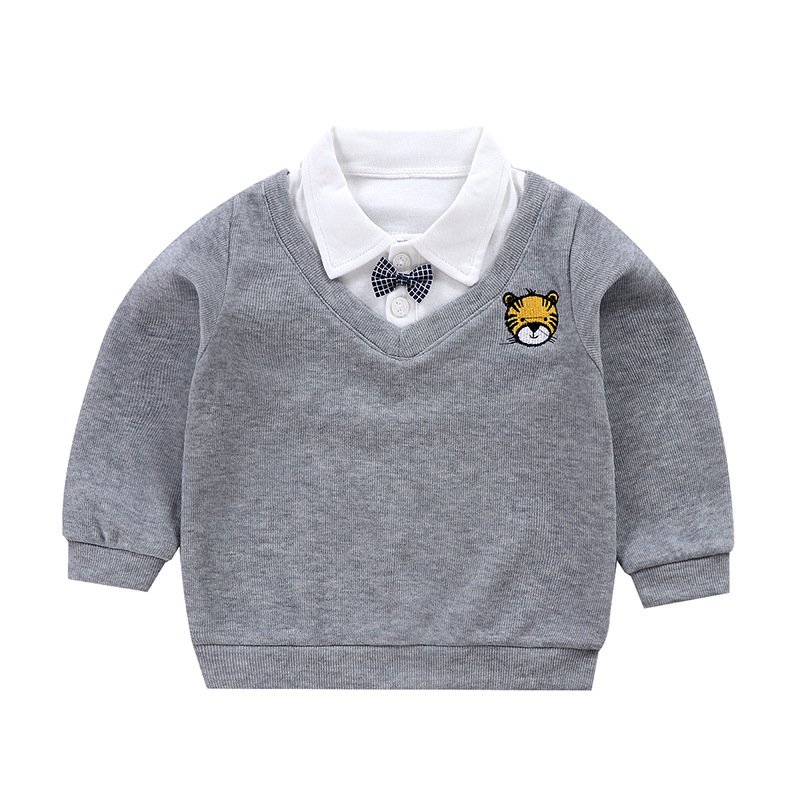 Wholesale Autumn spring little boys Clothing Long sleeved Sweater Toddler Children Outfits