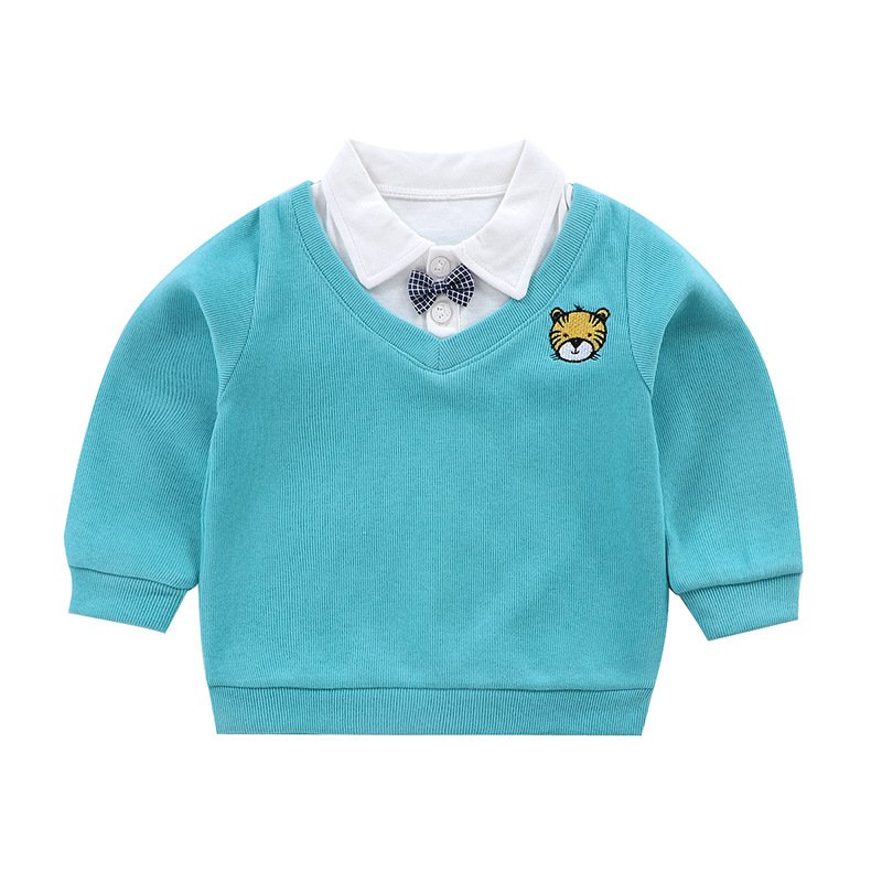 Wholesale Autumn spring little boys Clothing Long sleeved Sweater Toddler Children Outfits