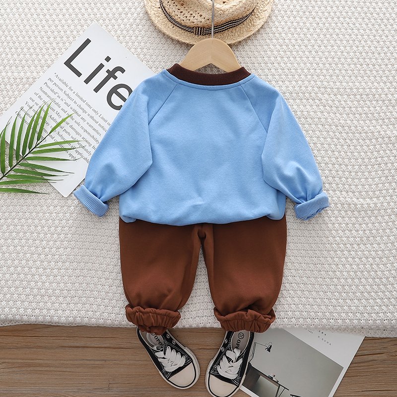 Unisex Short Sleeve Baseball Jacket for Boys Letter Print Leisure Sports Suit for Spring Autumn for Motorcycle Activities