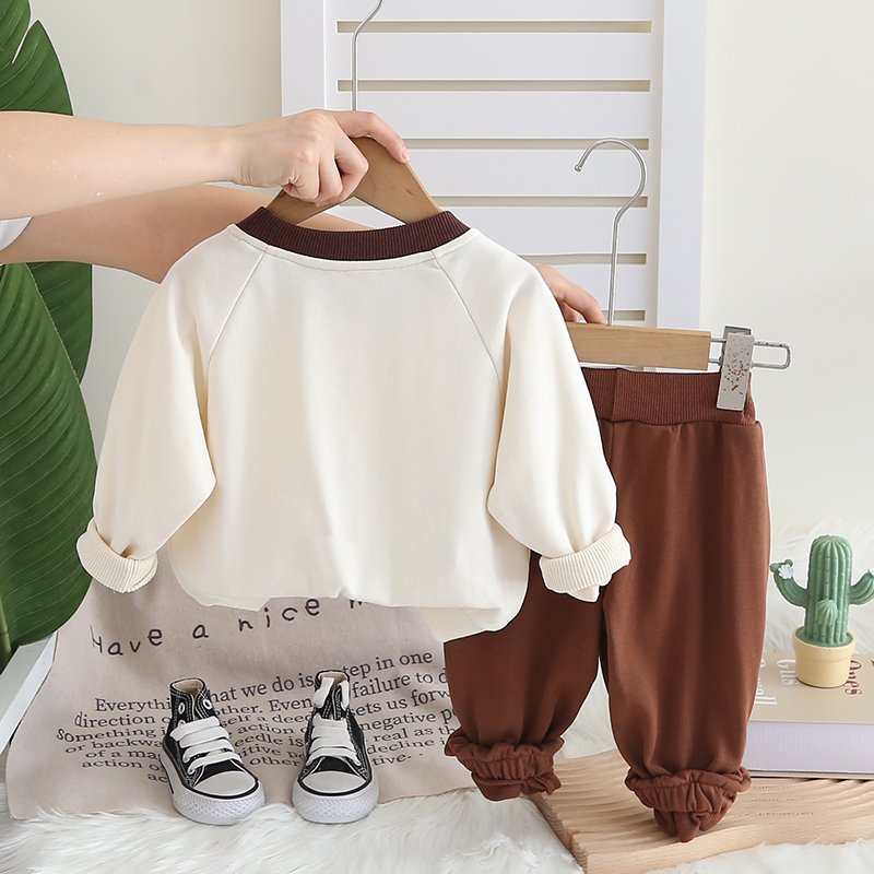 Unisex Short Sleeve Baseball Jacket for Boys Letter Print Leisure Sports Suit for Spring Autumn for Motorcycle Activities