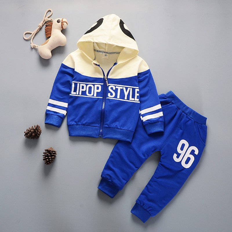 Fashion Letter Printing Children Clothing 2 Pcs Set Spring Autumn Outdoor Sports Warm Clothes Set Casual Kids Clothes Set