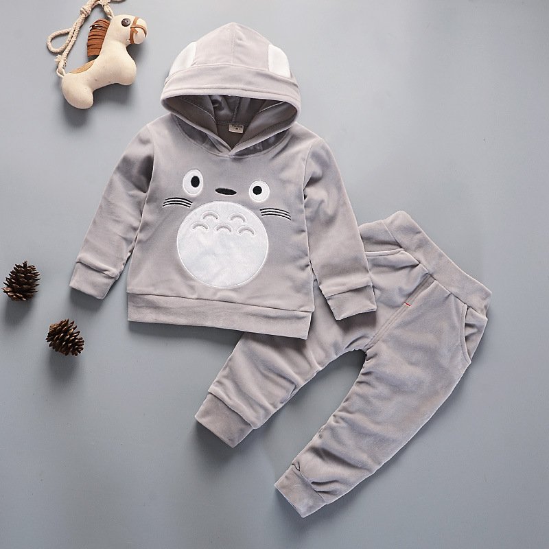Fashion Letter Printing Children Clothing 2 Pcs Set Spring Autumn Outdoor Sports Warm Clothes Set Casual Kids Clothes Set